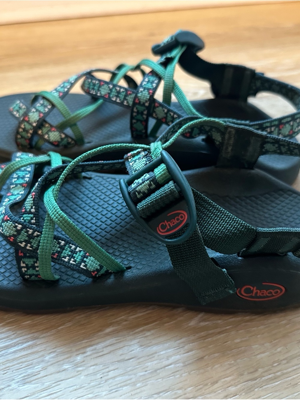 Chaco Women's Green Patterned-Strap Sandals - Picture 2 of 4